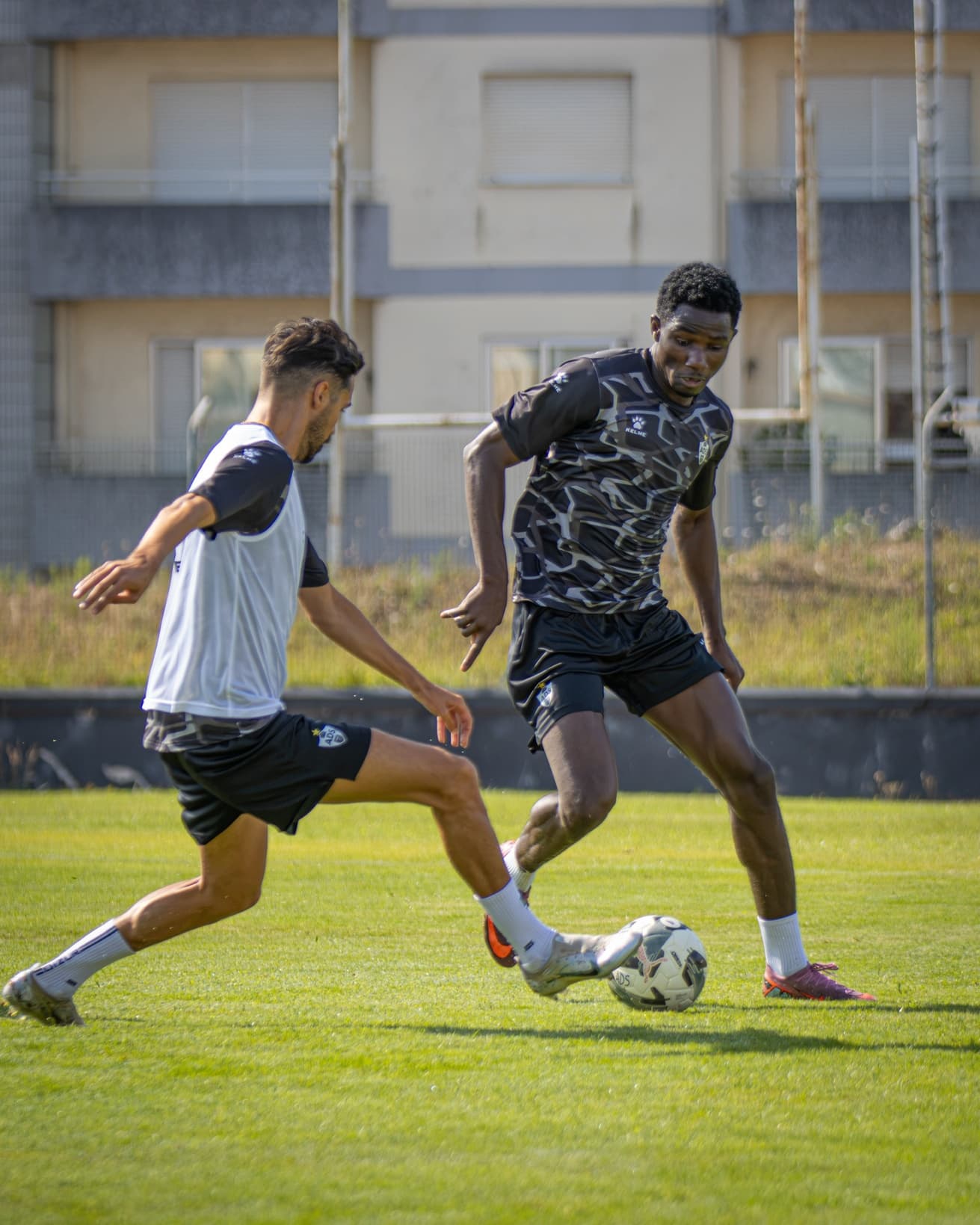 Jogadores durante uma sessão de treino